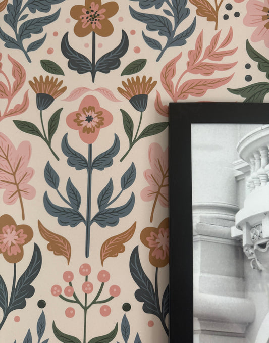 large scale floral pattern