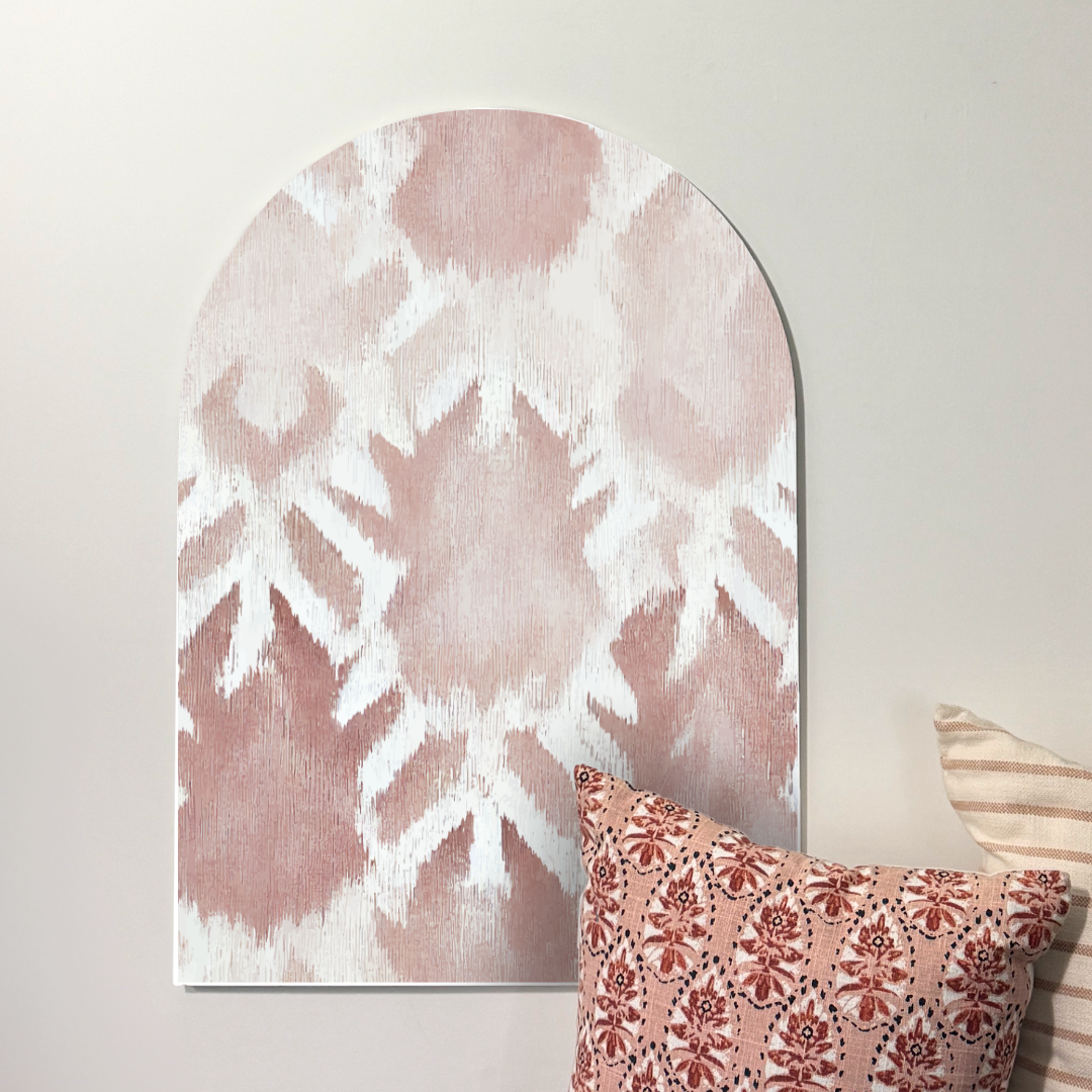 Modern Boho Arch Wall Art | Blush Bloom | Soft Textural Boho Decor