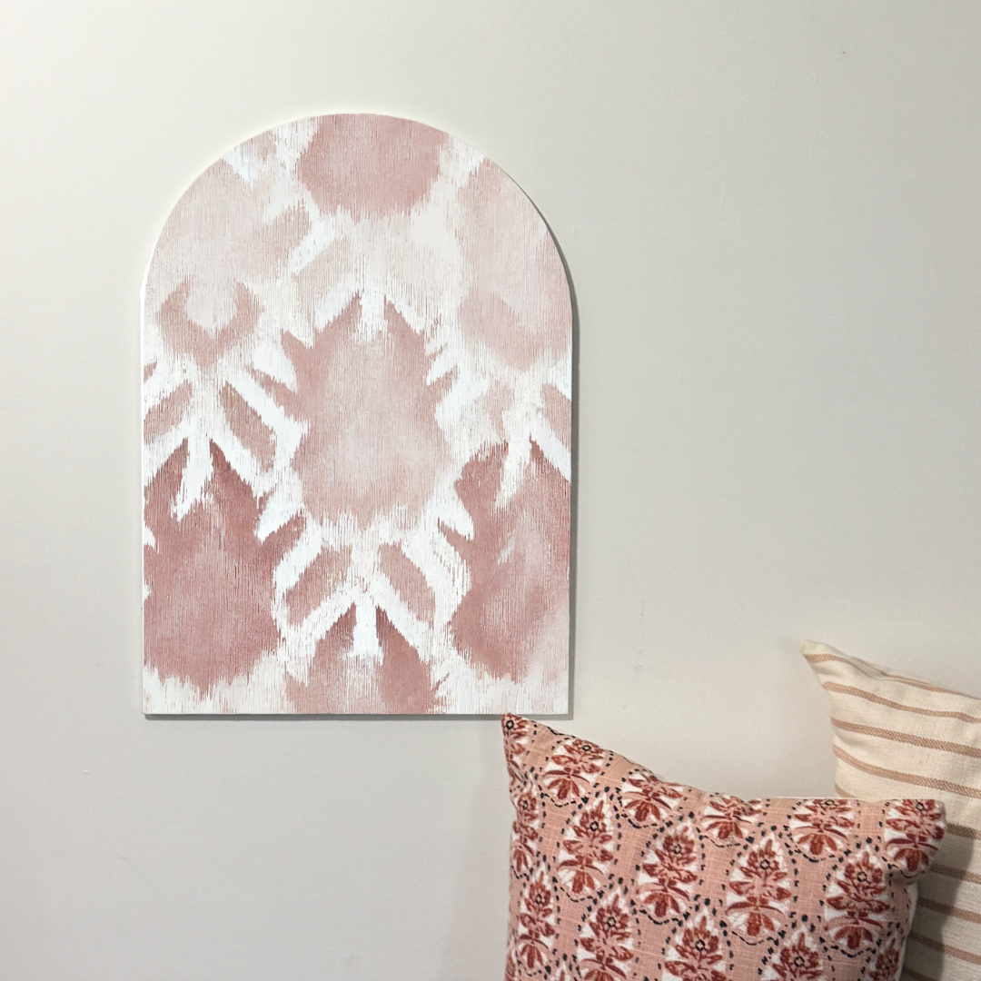 Modern Boho Arch Wall Art | Blush Bloom | Soft Textural Boho Decor