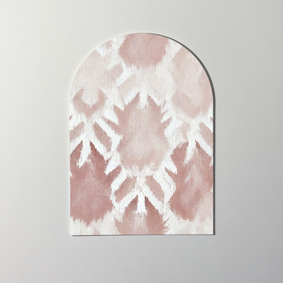 Modern Boho Arch Wall Art | Blush Bloom | Soft Textural Boho Decor