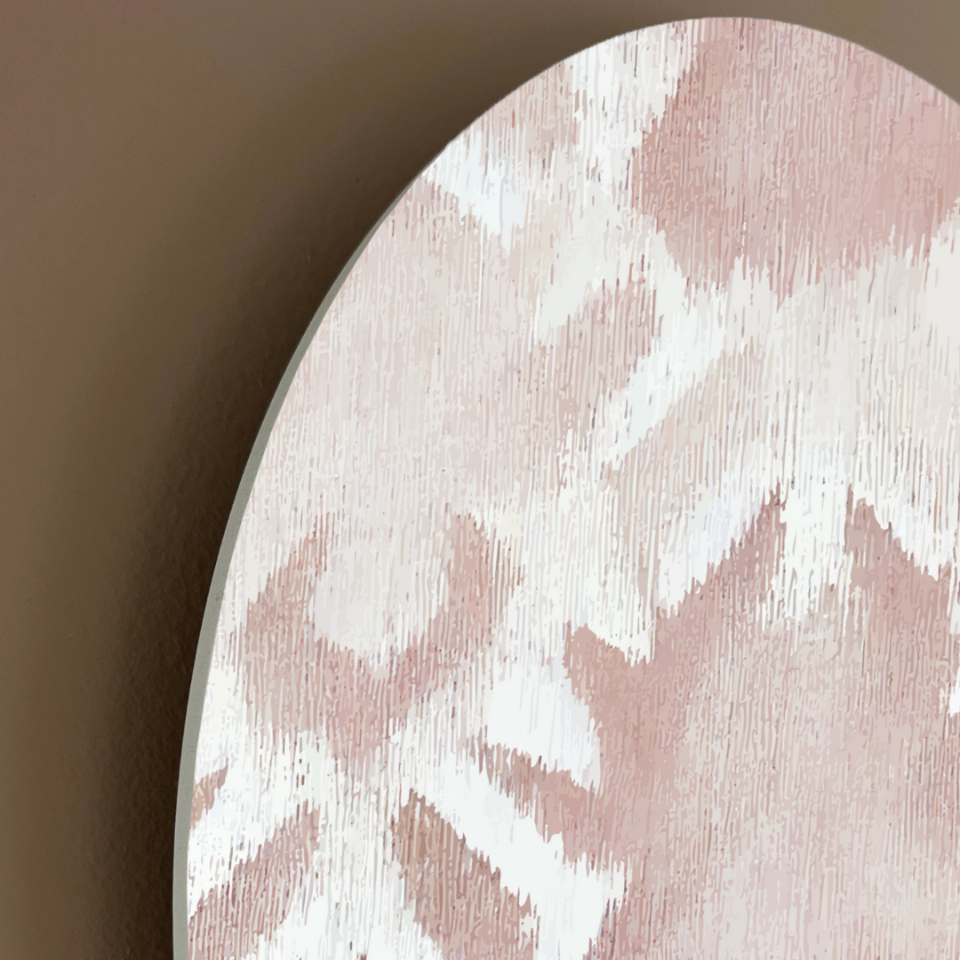 Modern Boho Arch Wall Art | Blush Bloom | Soft Textural Boho Decor