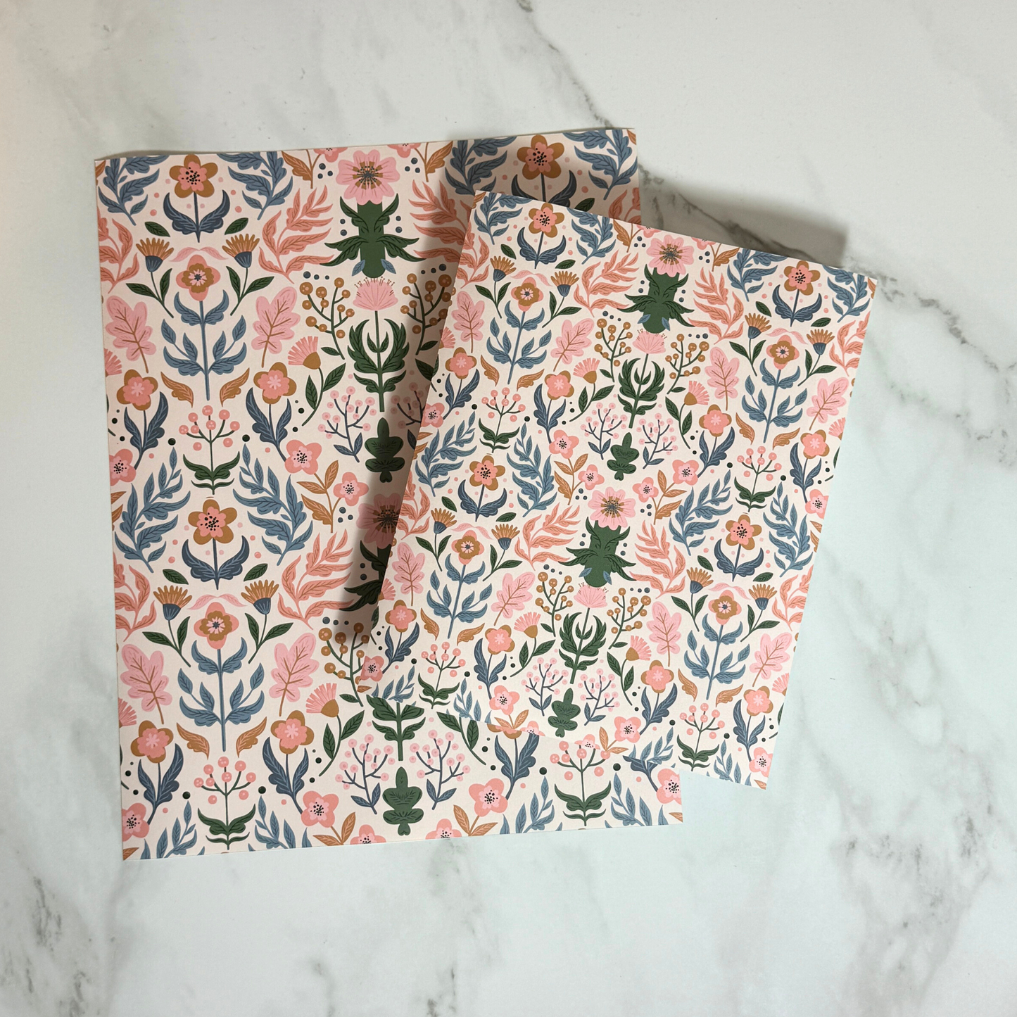 Whimsical Garden Art Print | 8x10 | 11x14 | Bold Floral Wall Art in Pink + Green