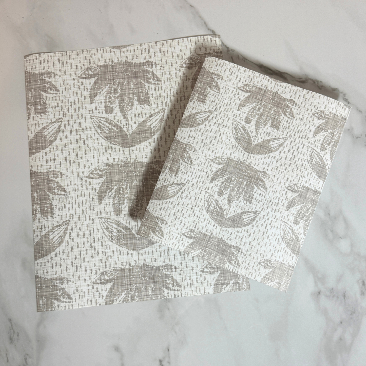 Neutral Petal Repeat Art Print | 8x10 | 11x14 | Modern Botanical Wall Art in Soft Taupe