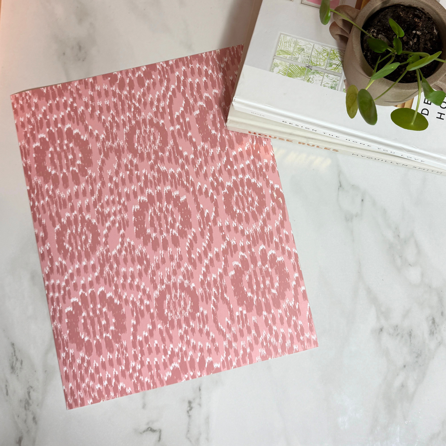 Blush Ikat Art Print | 8x10 | 11x14 | Soft Modern Patterned Wall Art in Pink