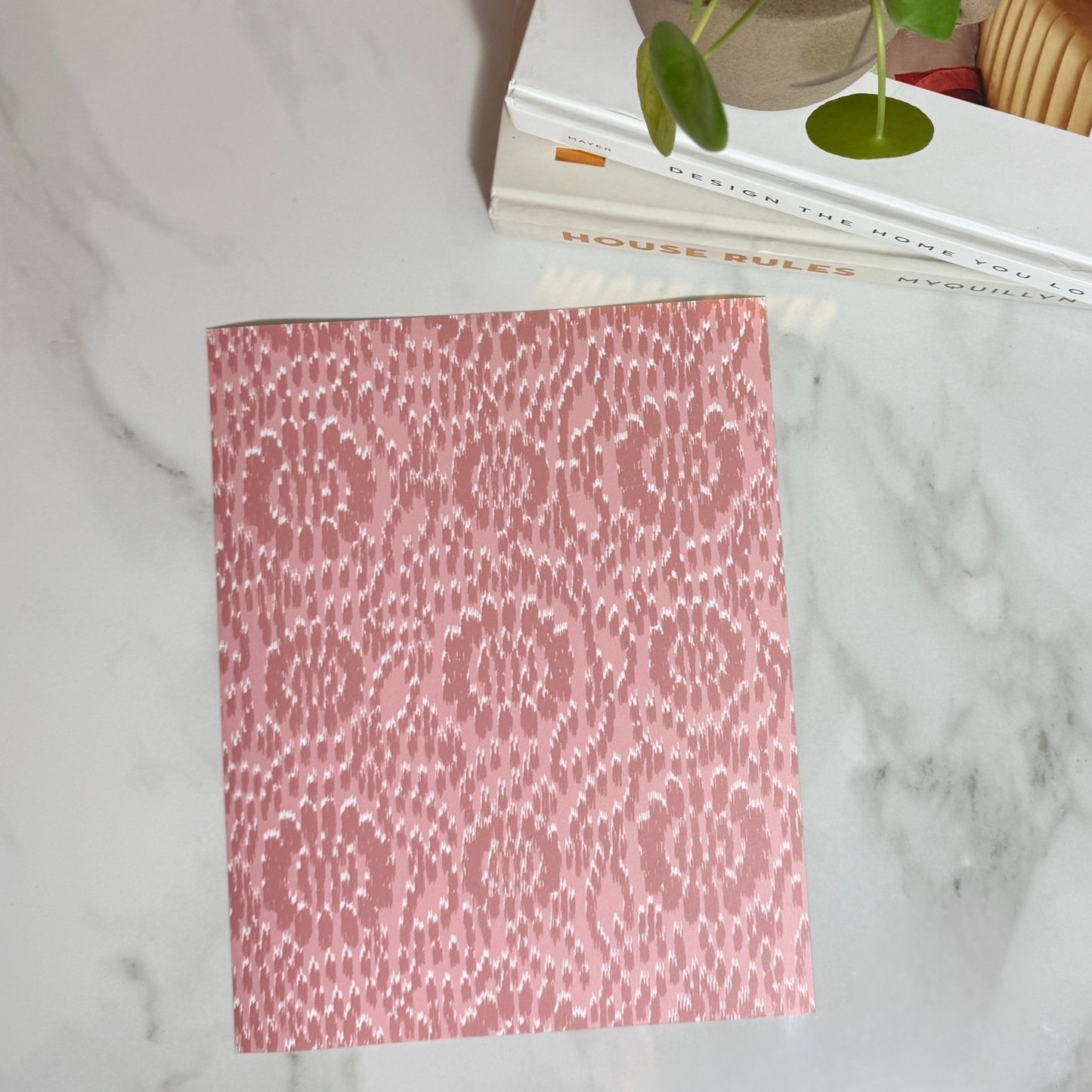 Blush Ikat Art Print | 8x10 | 11x14 | Soft Modern Patterned Wall Art in Pink