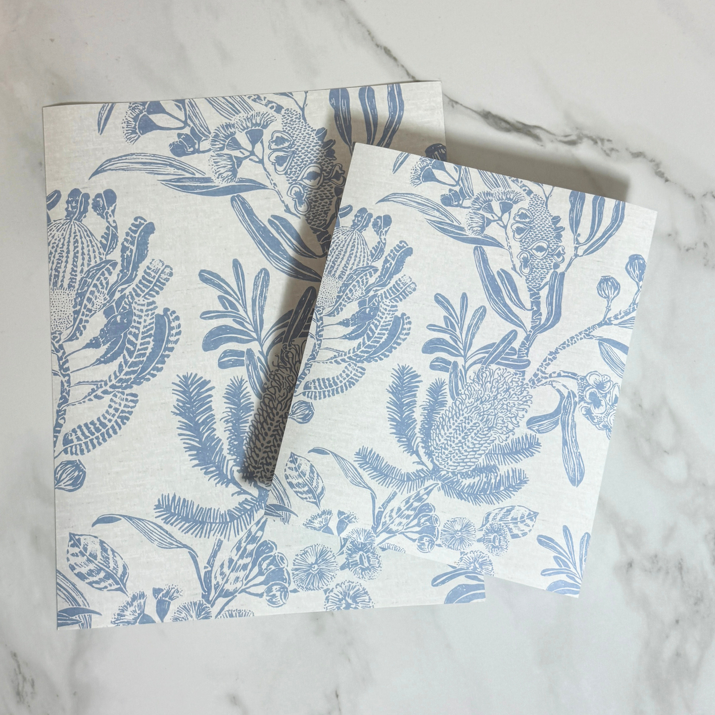 Botanical Sketch Art Print | 8x10 | 11x14 | Vintage-Inspired Wall Art in Blue