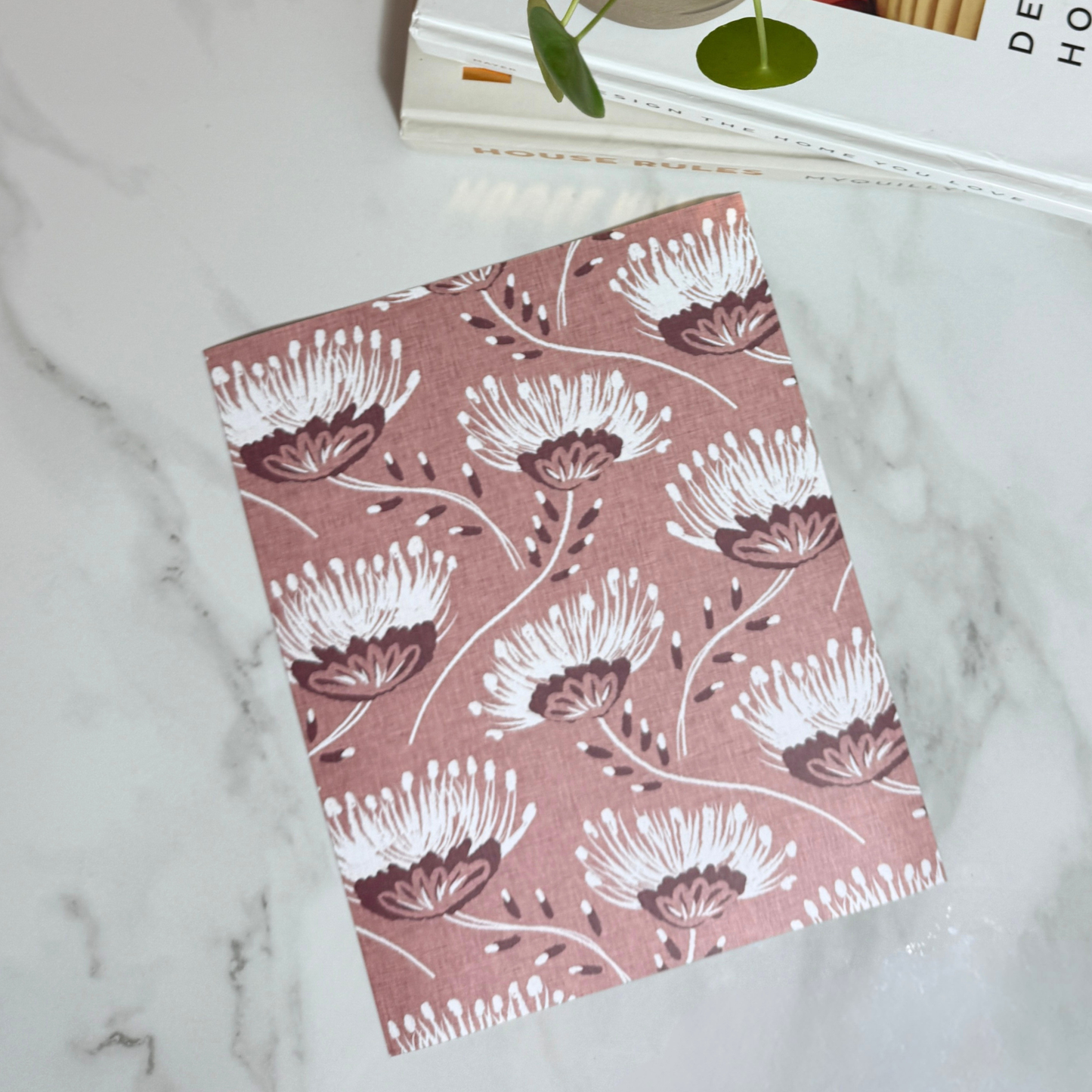 Dusty Rose Thistle Bloom | 8x10 | 11x14 | Modern Floral Art Print