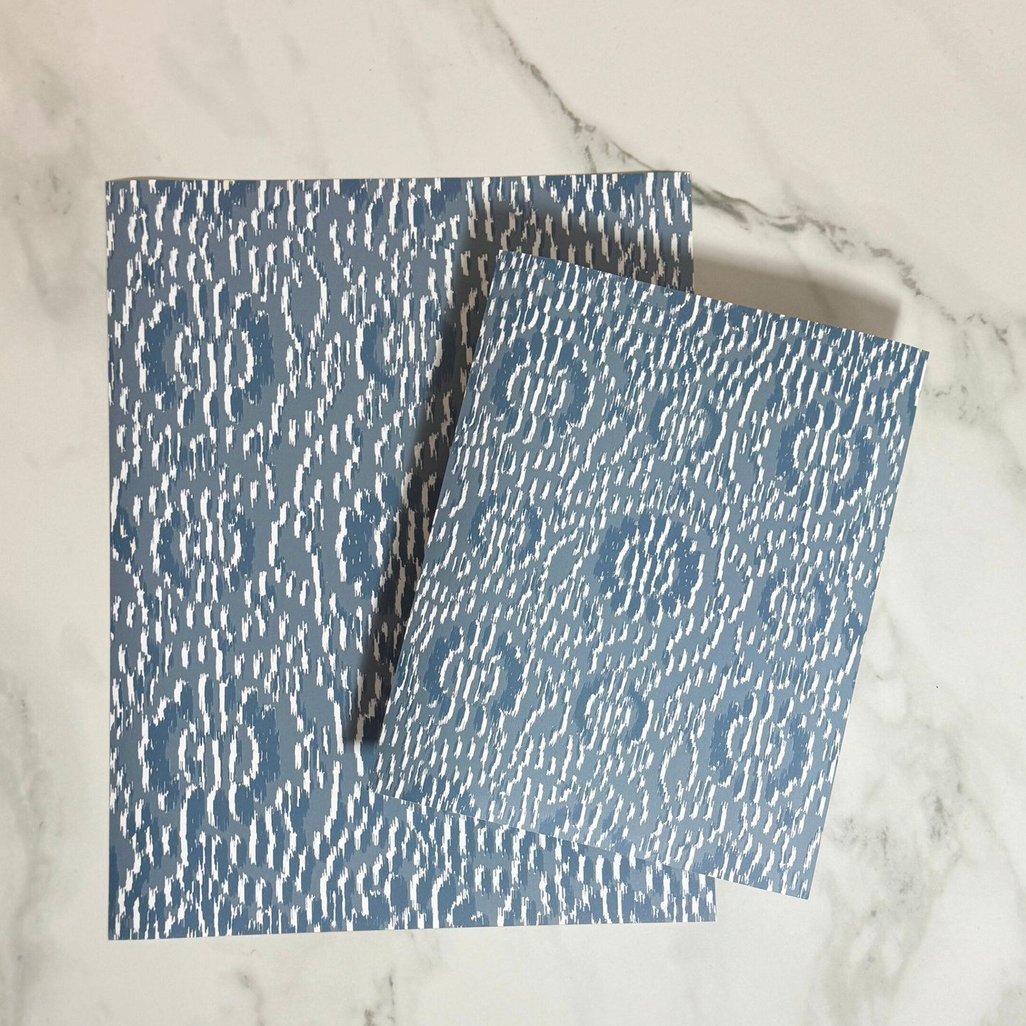 Indigo Ikat Art Print | 8x10 | 11x14 | Bold Modern Wall Art in Blue