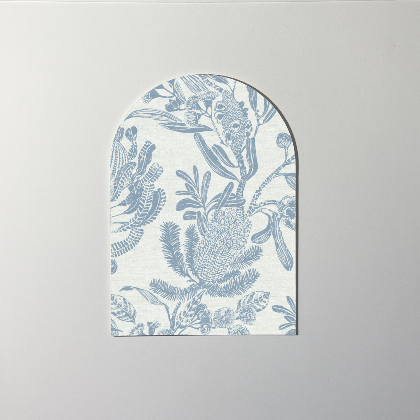 Botanical Sketch Arch Wall Art | 16x23 | 22x31 | Blue Floral Wall Decor for Coastal & Classic Homes