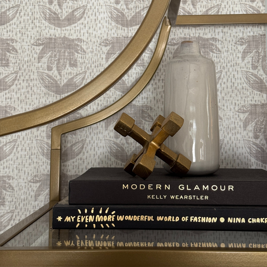 Floral Ikat Wallpaper | Neutral Peel and Stick Wall Covering