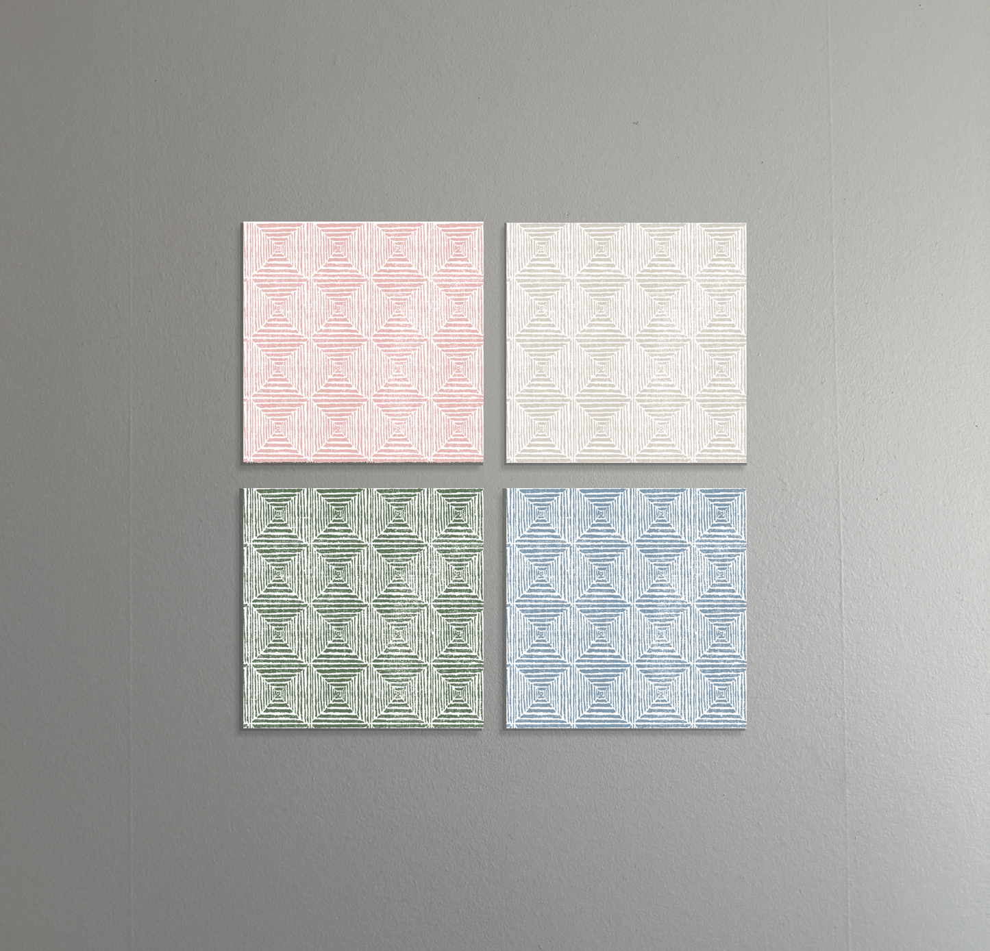 Framed in Color | 4-Piece Geometric Print Set