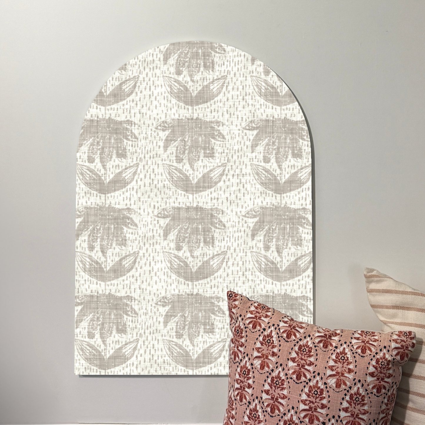 Soft Sand Bloom Arch Wall Art | Modern Boho Coastal Decor | Neutral Sculptural Wall Accent