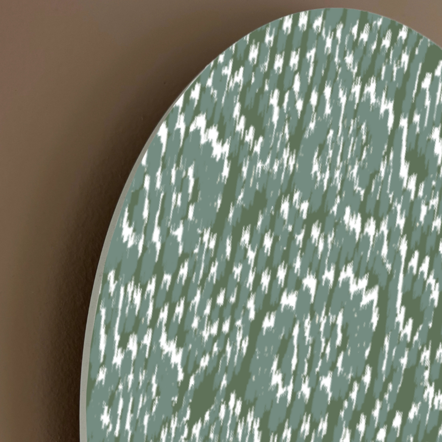 Green Ikat Arch Wall Art | Modern Global Print on EPVC Panel
