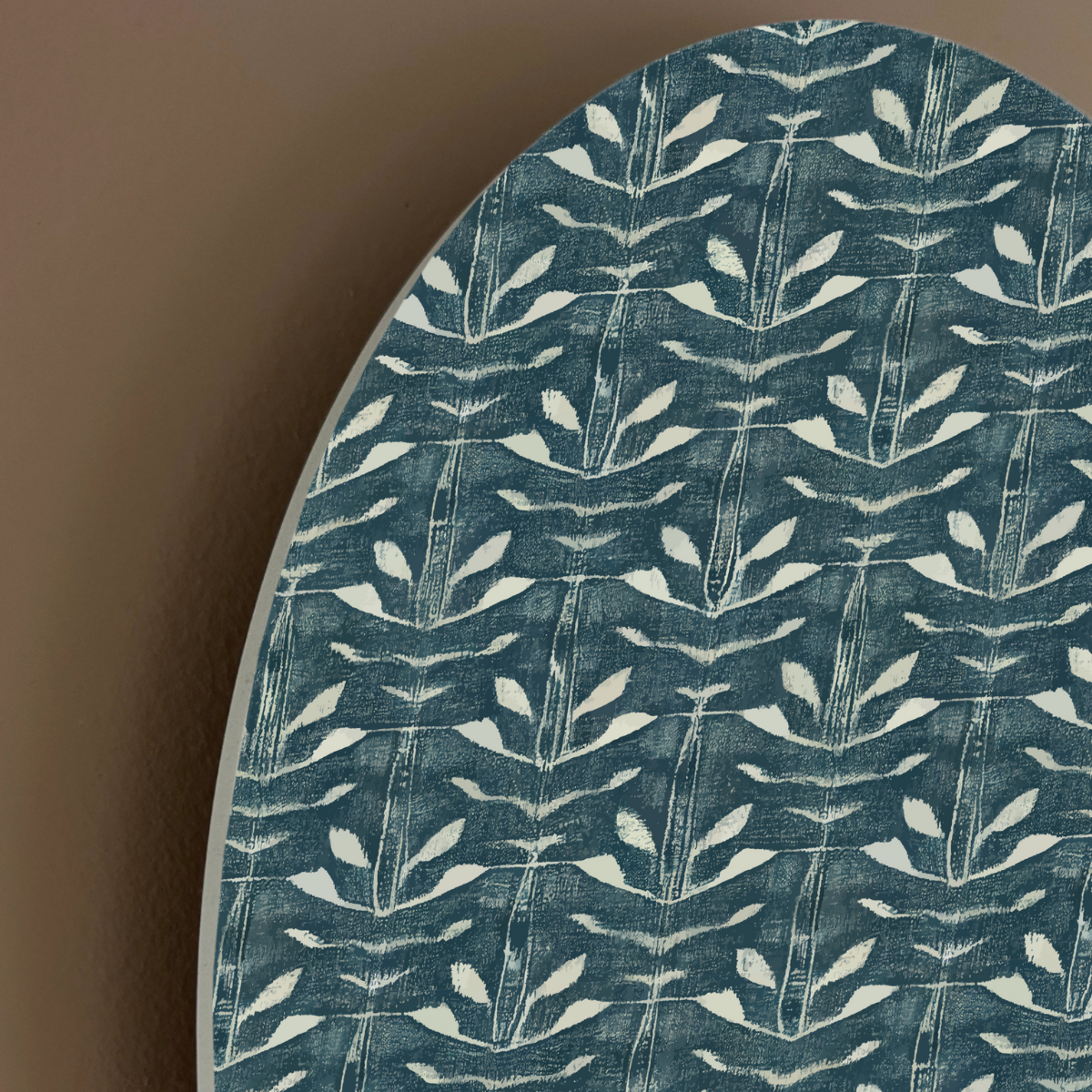 Botanic Grove | Modern Indigo Green Arch Wall Art
