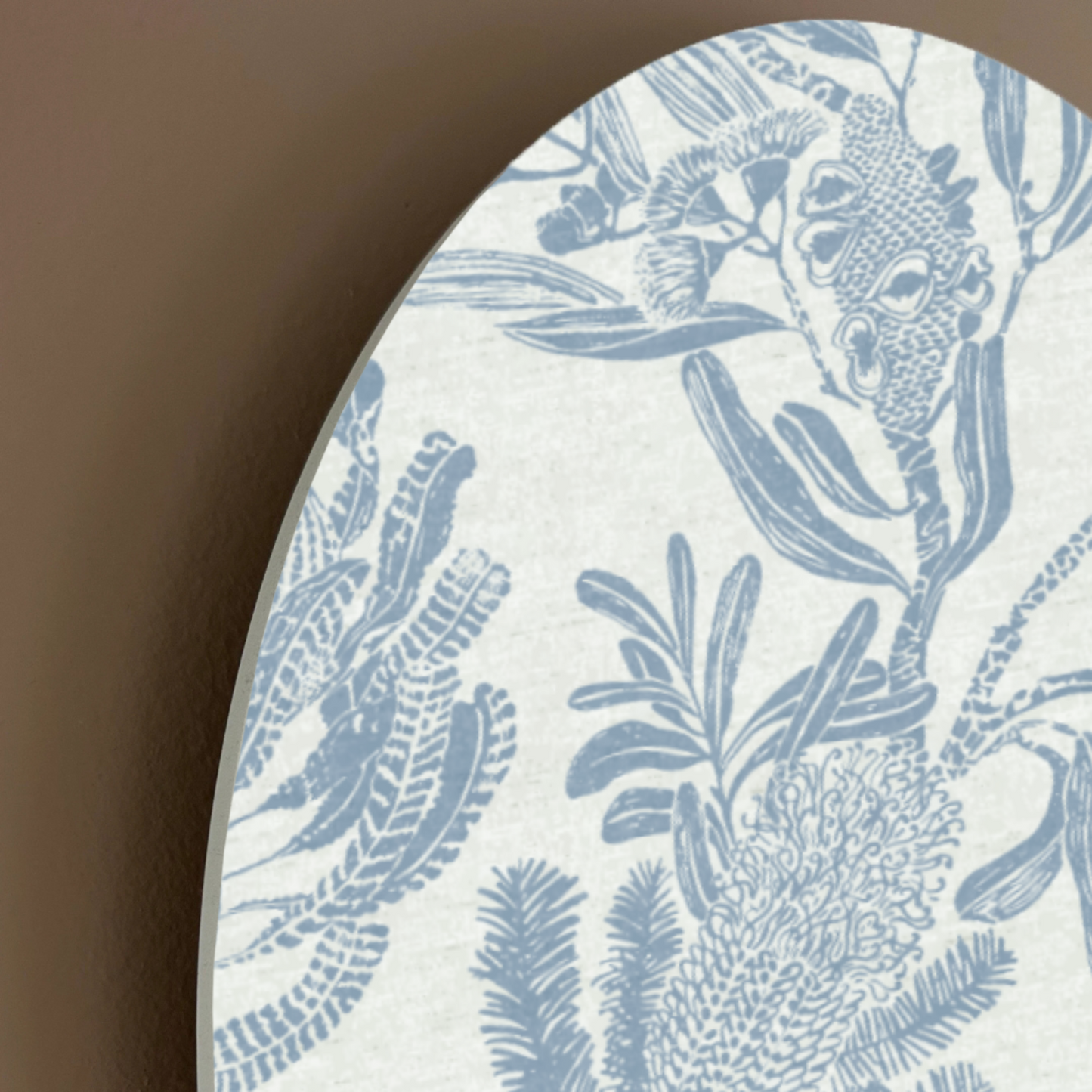 Botanical Sketch Arch Wall Art | 16x23 | 22x31 | Blue Floral Wall Decor for Coastal & Classic Homes