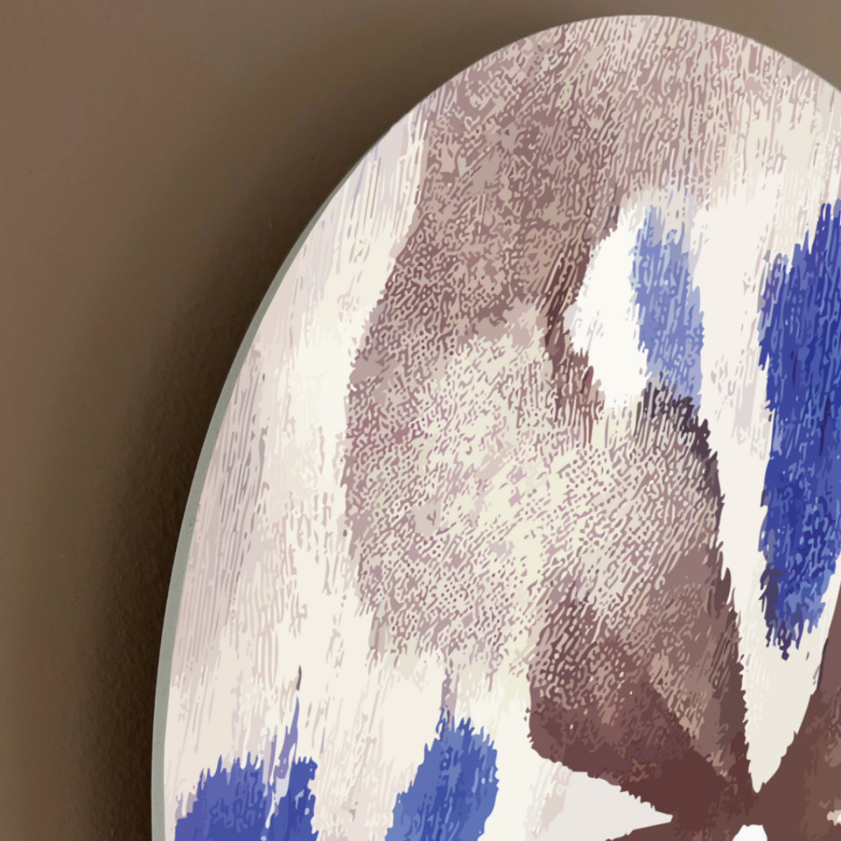 Modern Boho Arch Wall Art | Indigo Bloom | Bold Textural Statement Decor