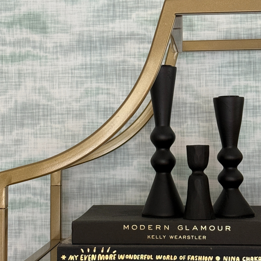 Misty Seas Wallpaper | Aqua Gray Watercolor Peel and Stick Wall Covering