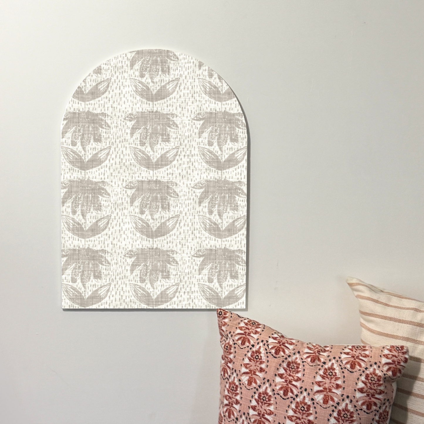 Soft Sand Bloom Arch Wall Art | Modern Boho Coastal Decor | Neutral Sculptural Wall Accent