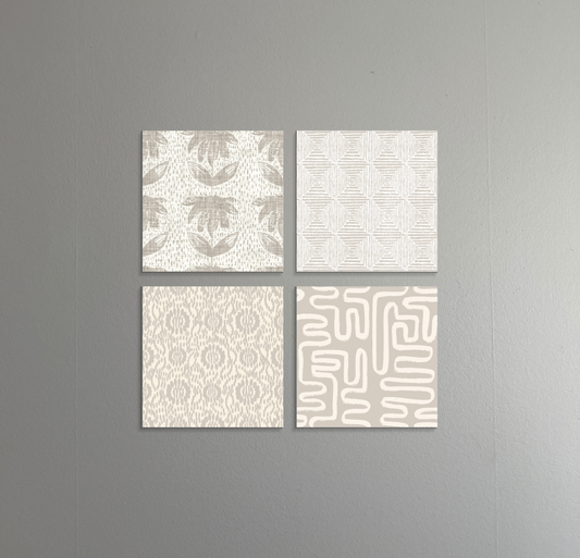 Soft Focus | 4-Piece Neutral Art Print Set