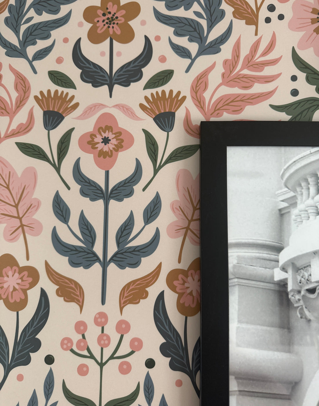 large scale floral pattern