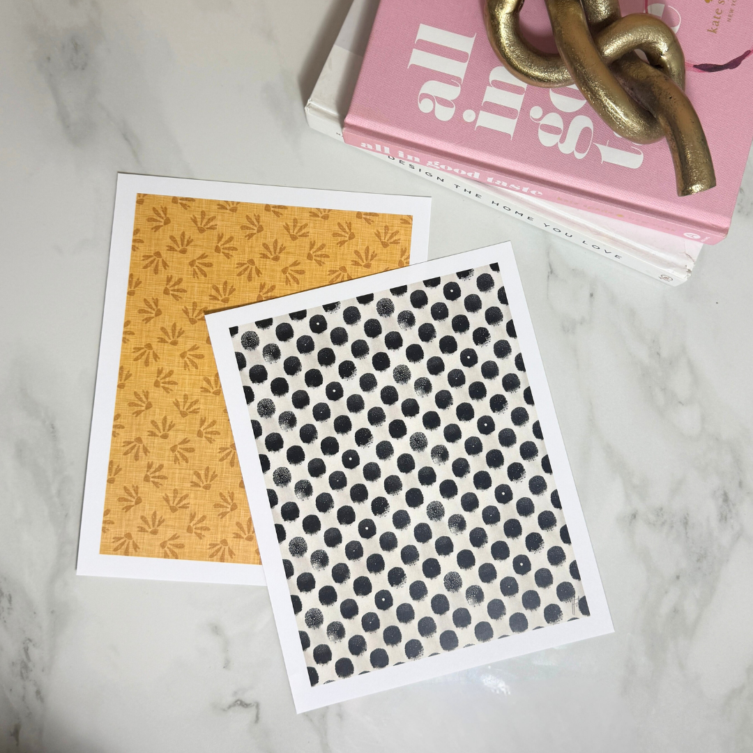 Golden Hour Pattern Art Print | Warm Yellow Neutral Modern Wall Art | 8x10 and 11x14 Size