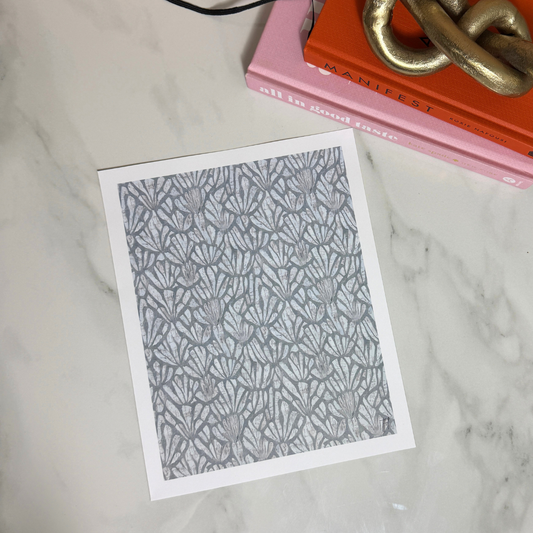 Blue Mist Pattern Art Print | Soft Blue Gray Modern Wall Art | 8x10 and 11x14 Size