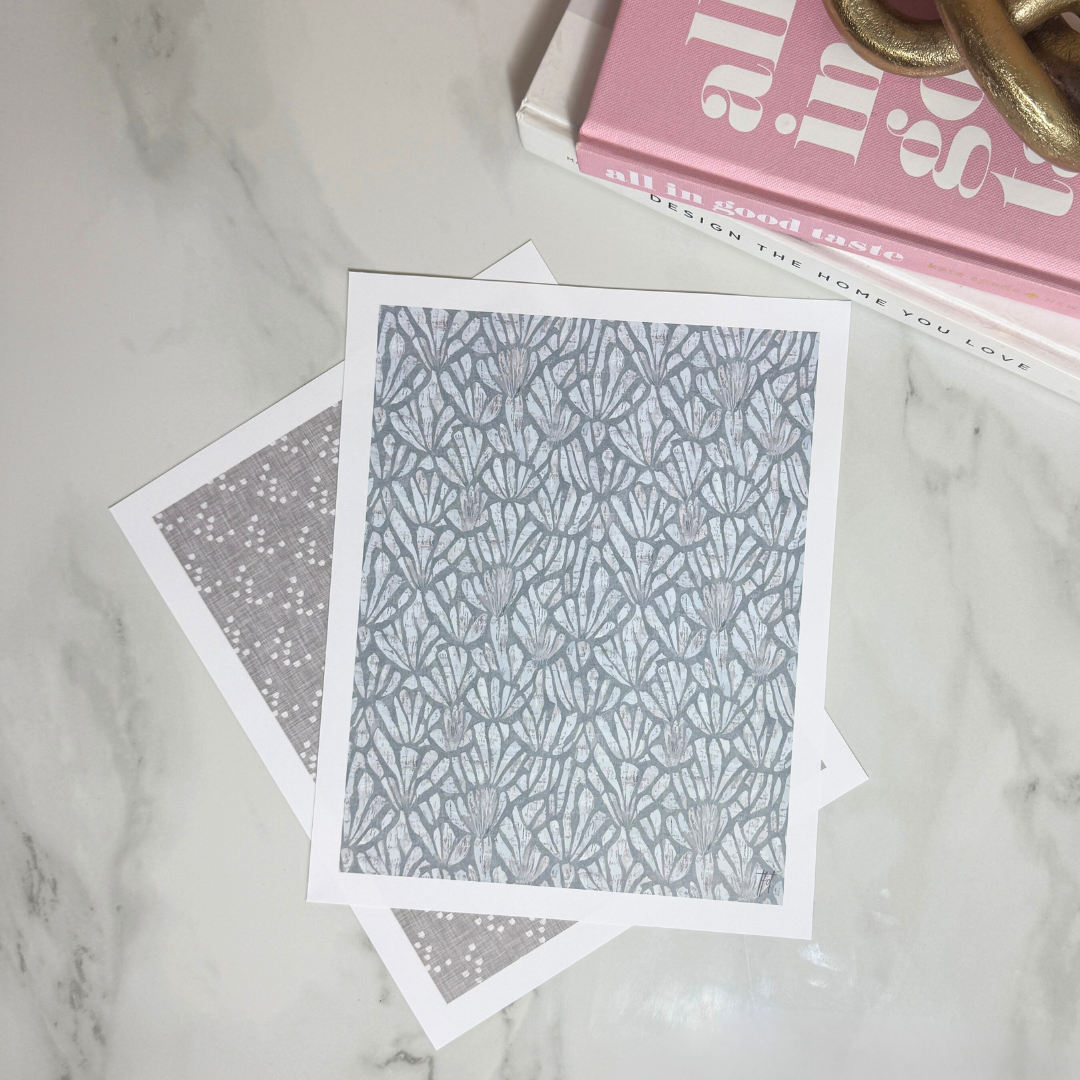 Blue Mist Pattern Art Print | Soft Blue Gray Modern Wall Art | 8x10 and 11x14 Size