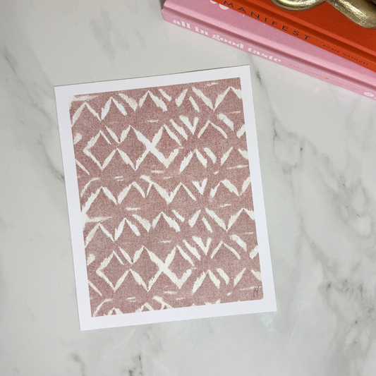 Desert Bloom Abstract Pattern Art Print | Blush Neutral Modern Wall Art | 8x10 and 11x14 Size