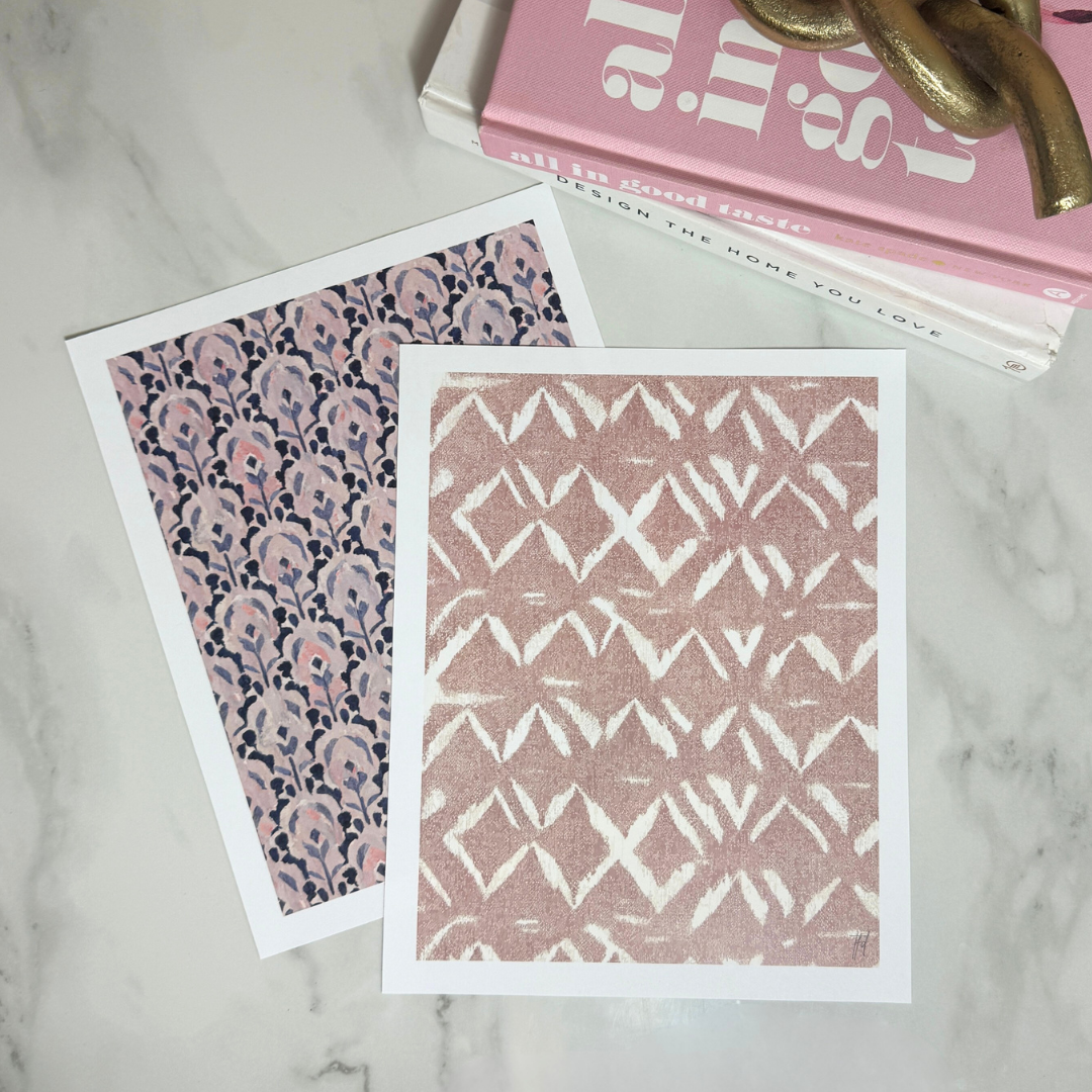 Desert Bloom Abstract Pattern Art Print | Blush Neutral Modern Wall Art | 8x10 and 11x14 Size