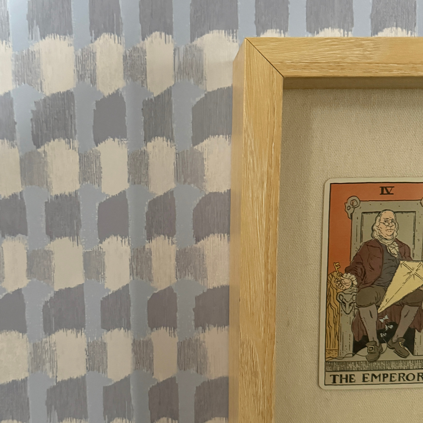 Block Party Blue Peel and Stick Wallpaper | Modern Blue Removable Wallpaper