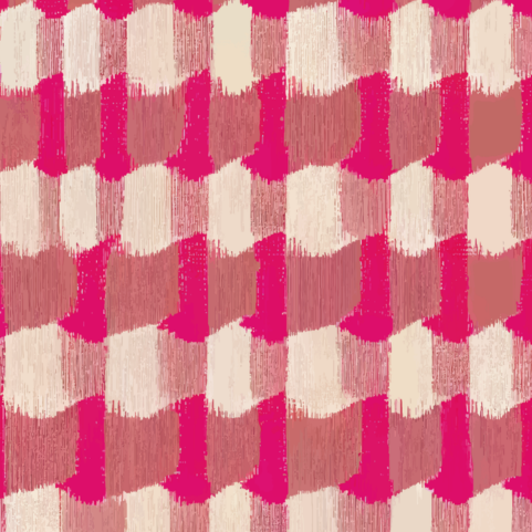Block Party Pink Door Detail Strip | Peel and Stick Door Accent | Painterly Pink Modern Door Trim