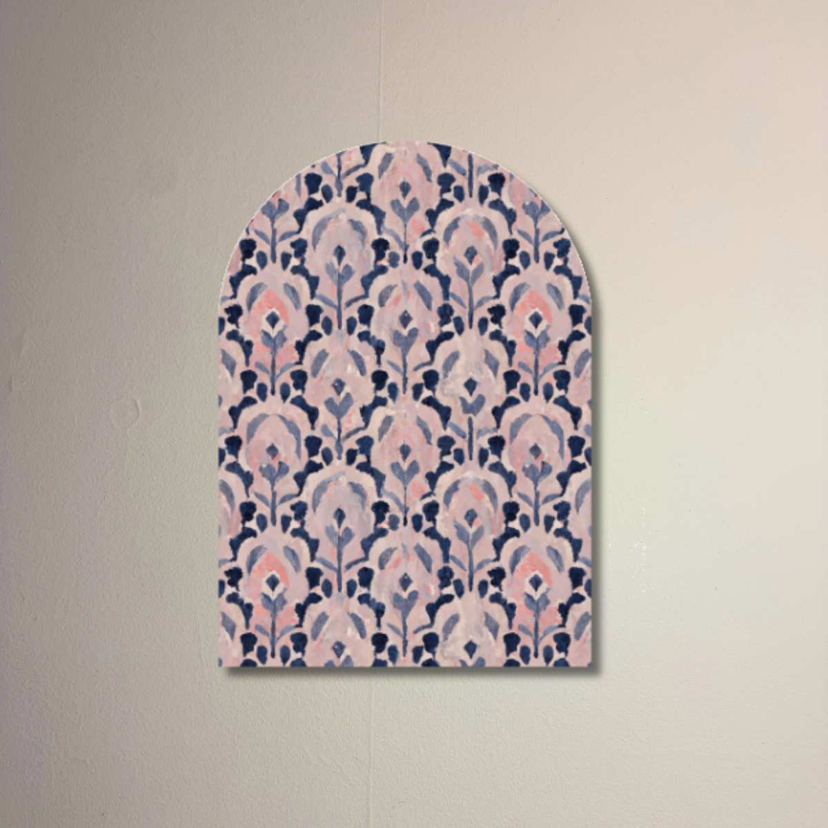 Blush Reverie Arch Wall Art | Soft Botanical Arch Panel | Modern Romantic Pattern Wall Decor