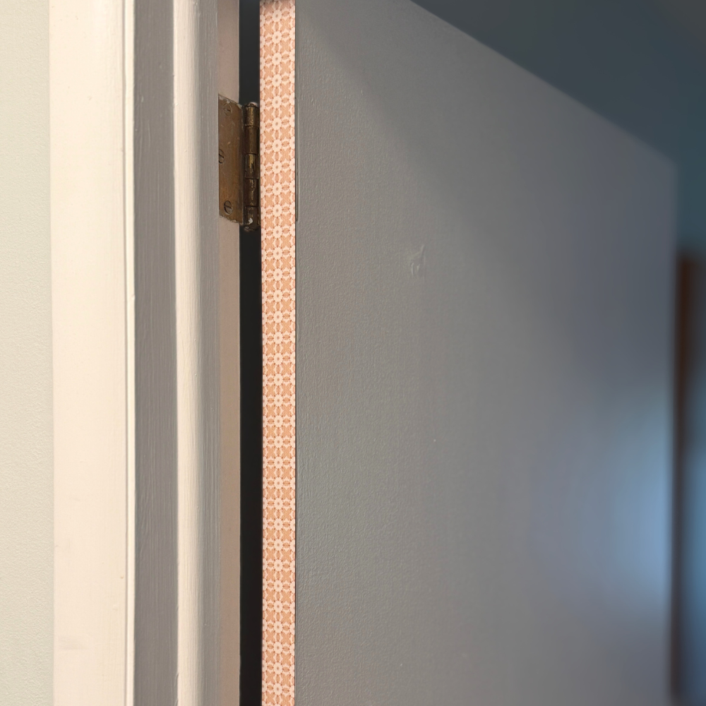 Casablanca Door Detail Strip | Peel and Stick Door Accent | Neutral Geometric Door Trim