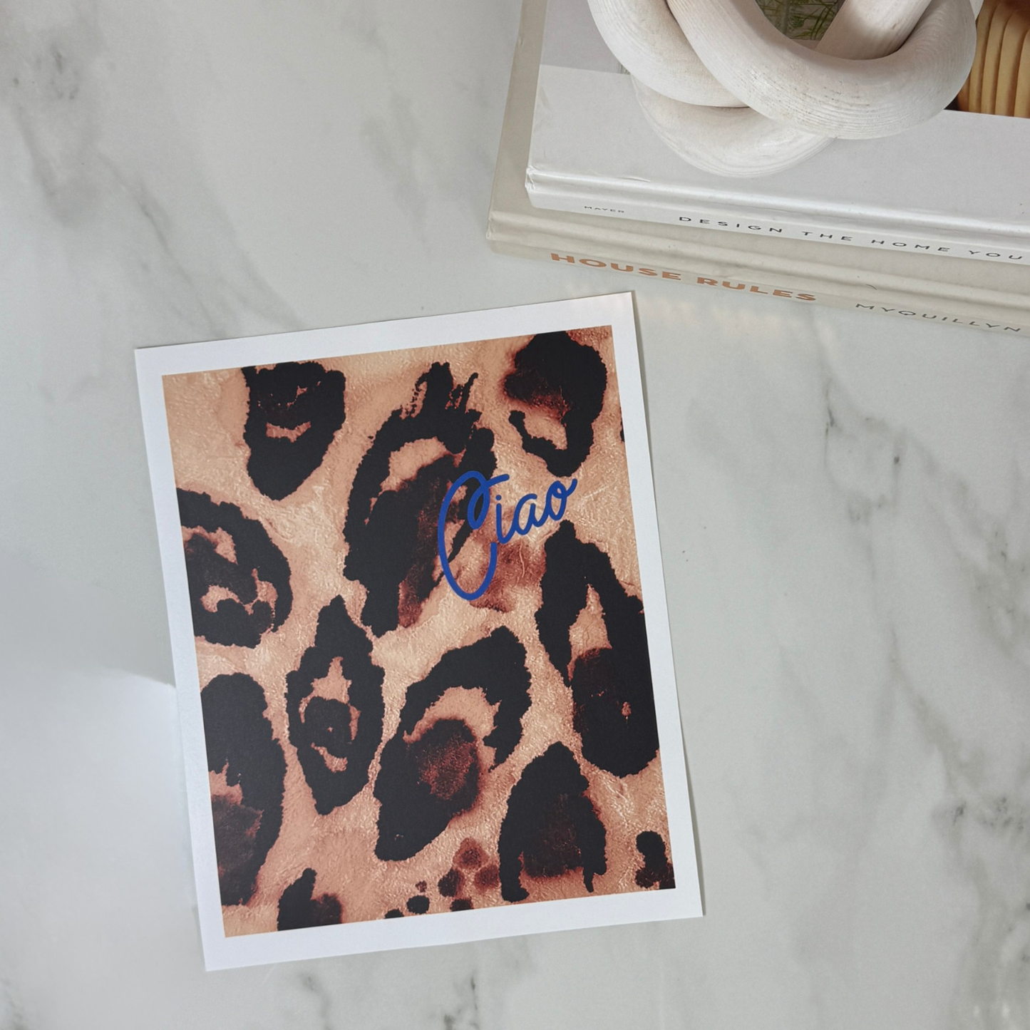 Ciao | Leopard Print Wall Art | 8x10 and 11x14 Size