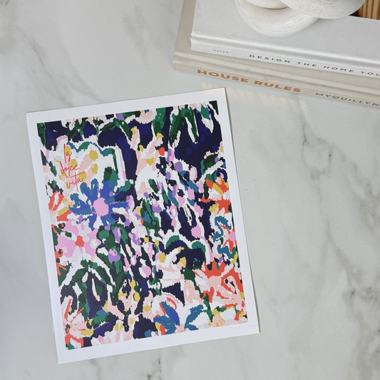 La Dolce Vita | Painterly Floral Wall Art | 8x10 and 11x14 Size