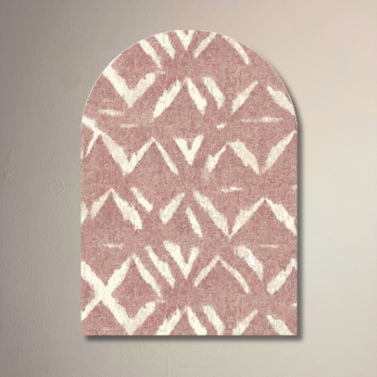 Desert Bloom Arch Wall Art | Blush Textile Inspired Decorative Arch Decor