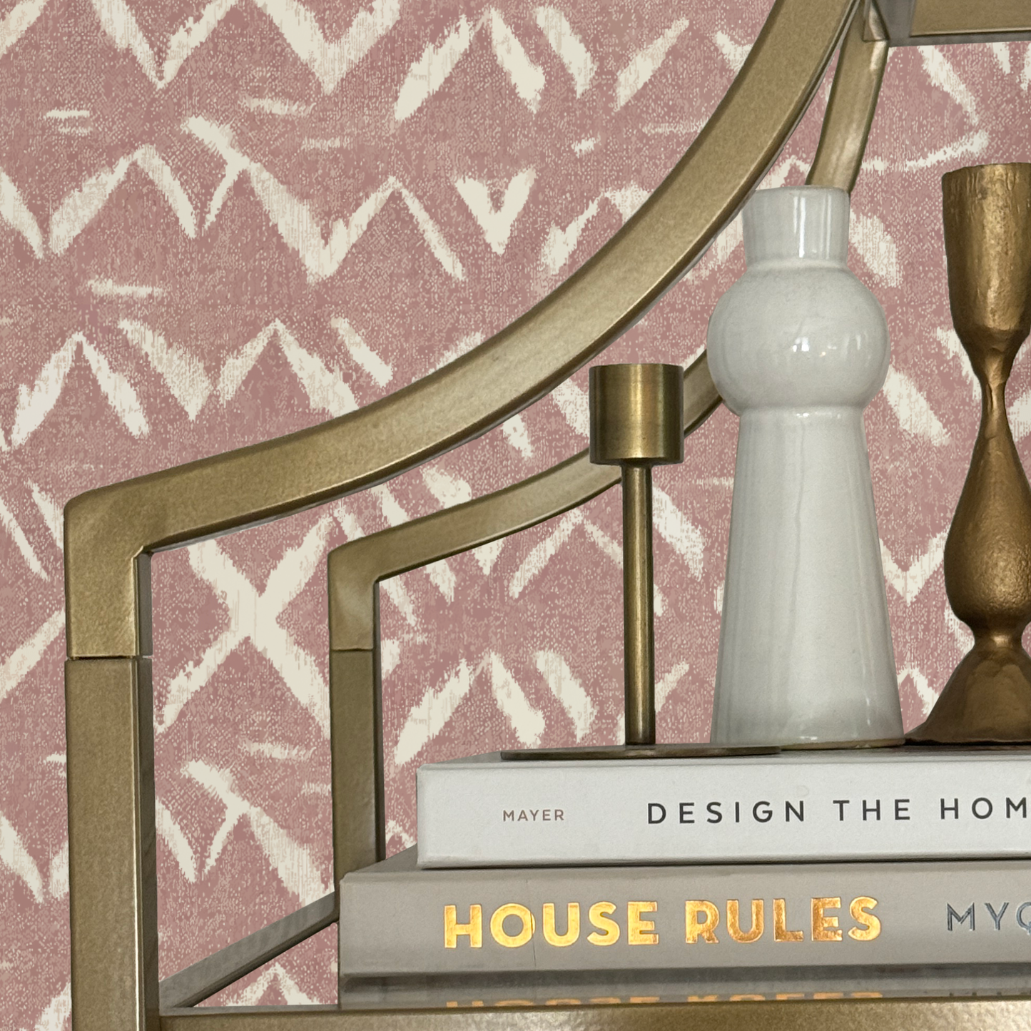 Desert Bloom Peel and Stick Wallpaper | Blush Neutral Modern Boho Pattern