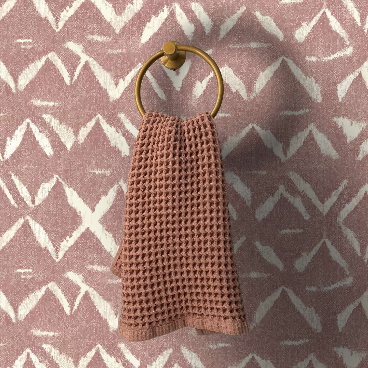 Desert Bloom Peel and Stick Wallpaper | Blush Neutral Modern Boho Pattern