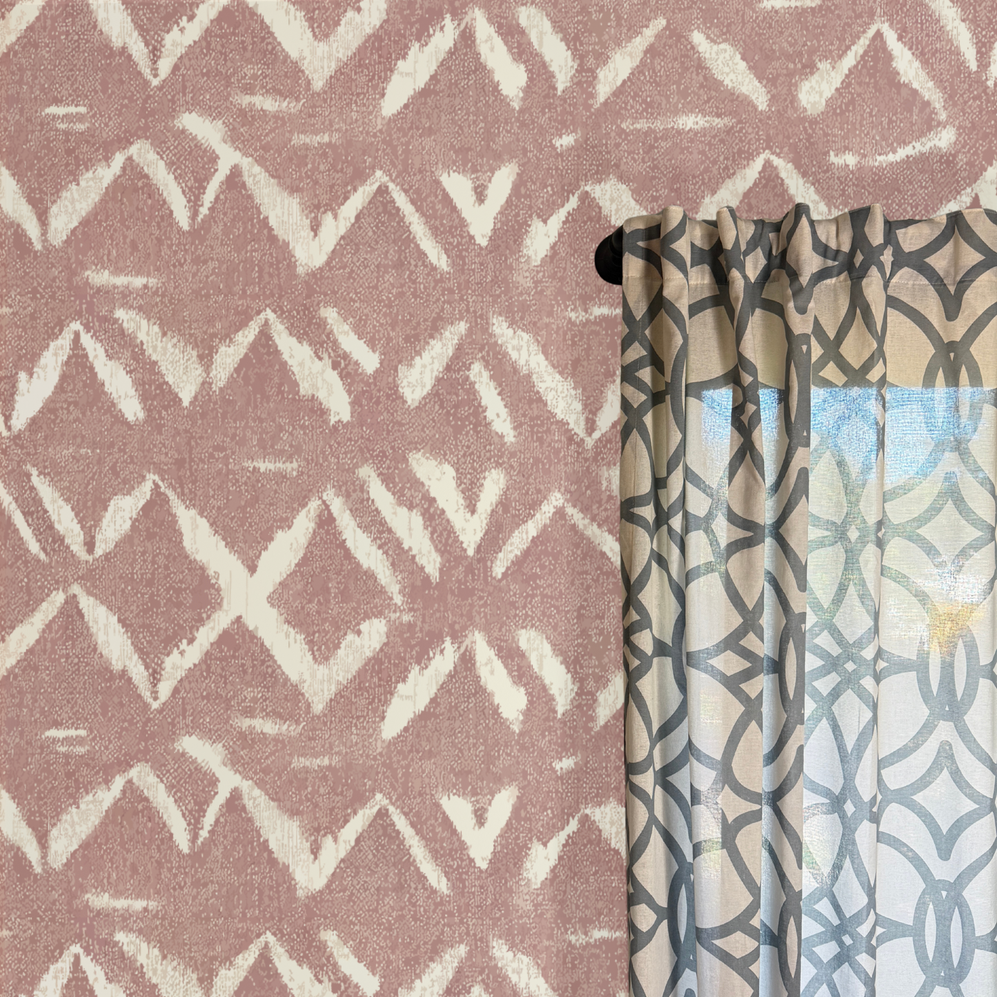 Desert Bloom Peel and Stick Wallpaper | Blush Neutral Modern Boho Pattern
