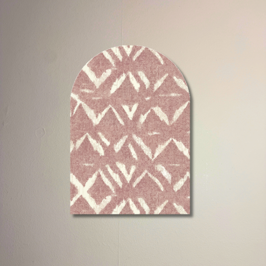 Desert Bloom Arch Wall Art | Blush Textile Inspired Decorative Arch Decor