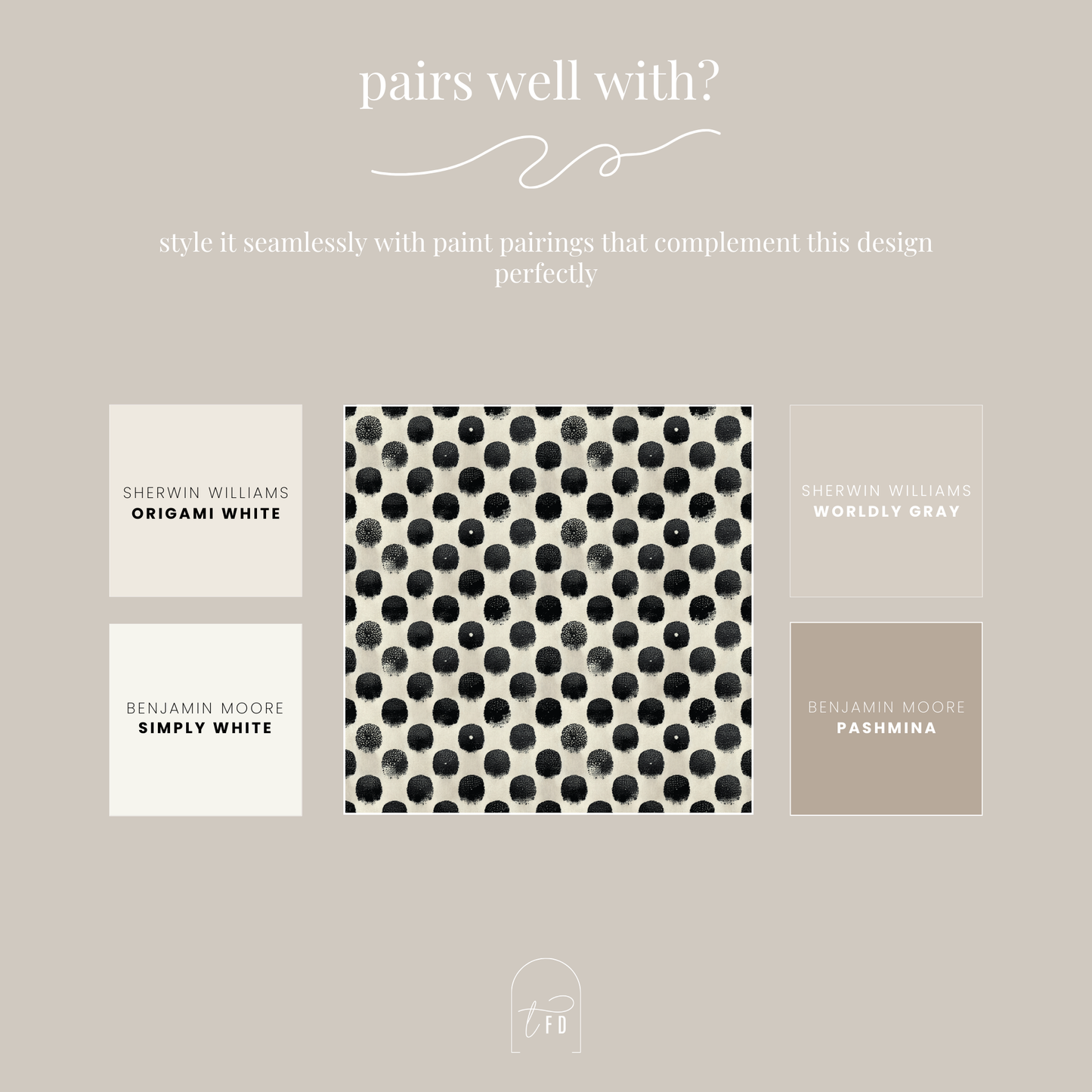 Dot Obsessed Peel and Stick Wallpaper | Modern Polka Dot Statement Pattern