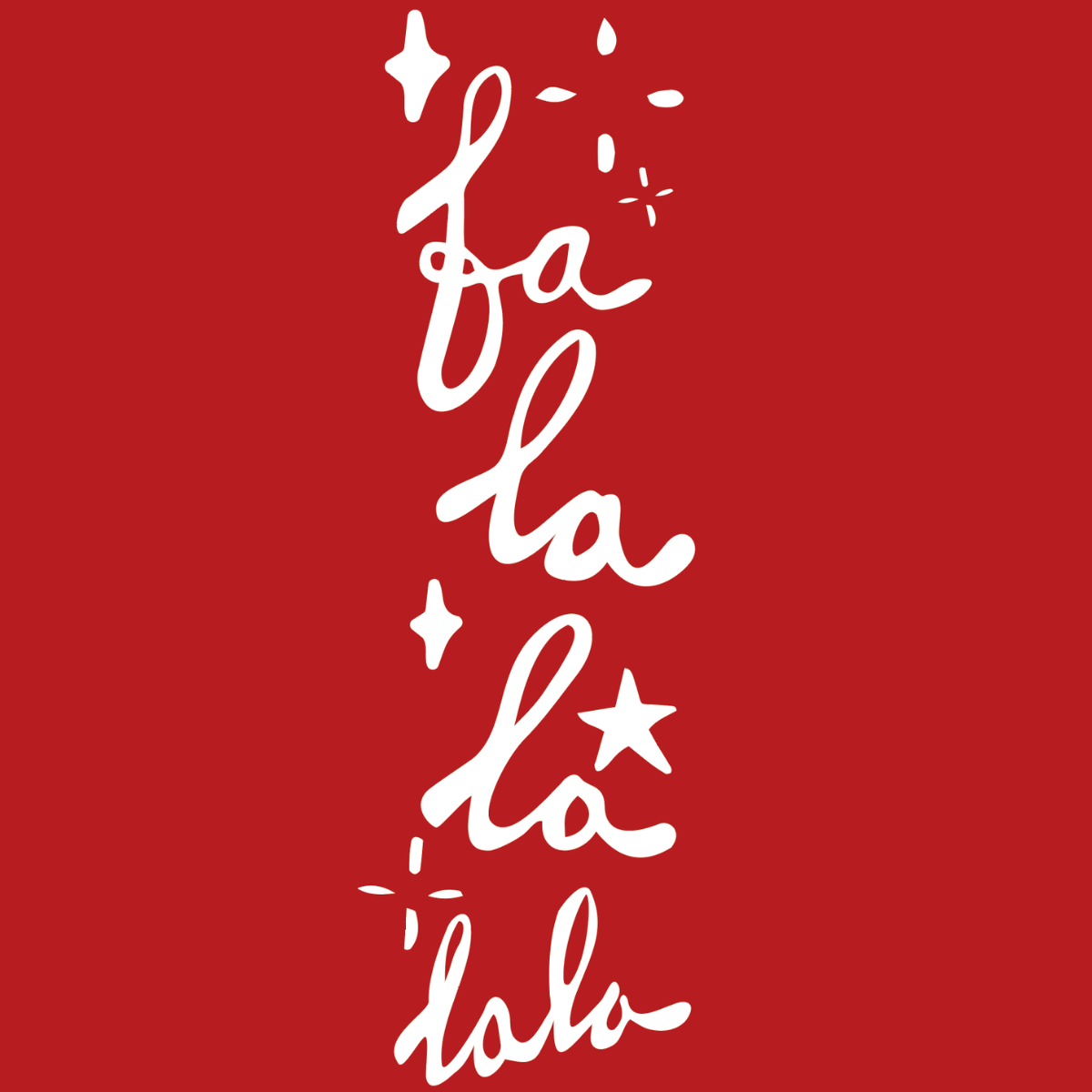 Fa La La Holiday Door Detail Strip | Peel and Stick Christmas Door Accent | Red White Door Trim