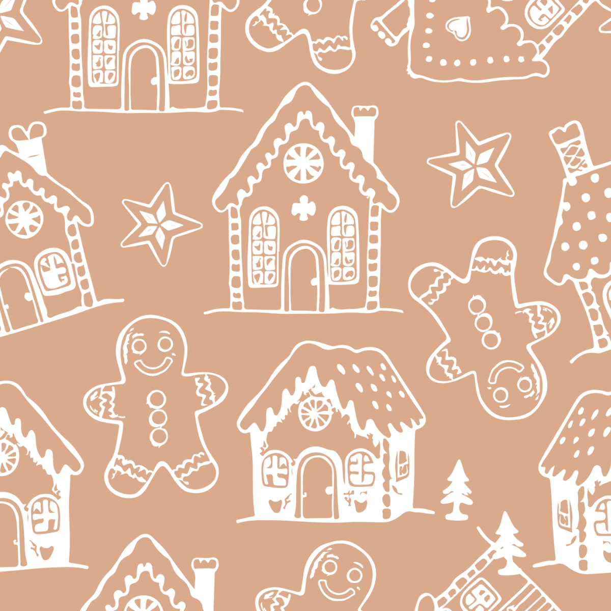 Gingerbread Lane Holiday Door Detail Strip | Peel and Stick Christmas Door Accent | Gingerbread Door Trim