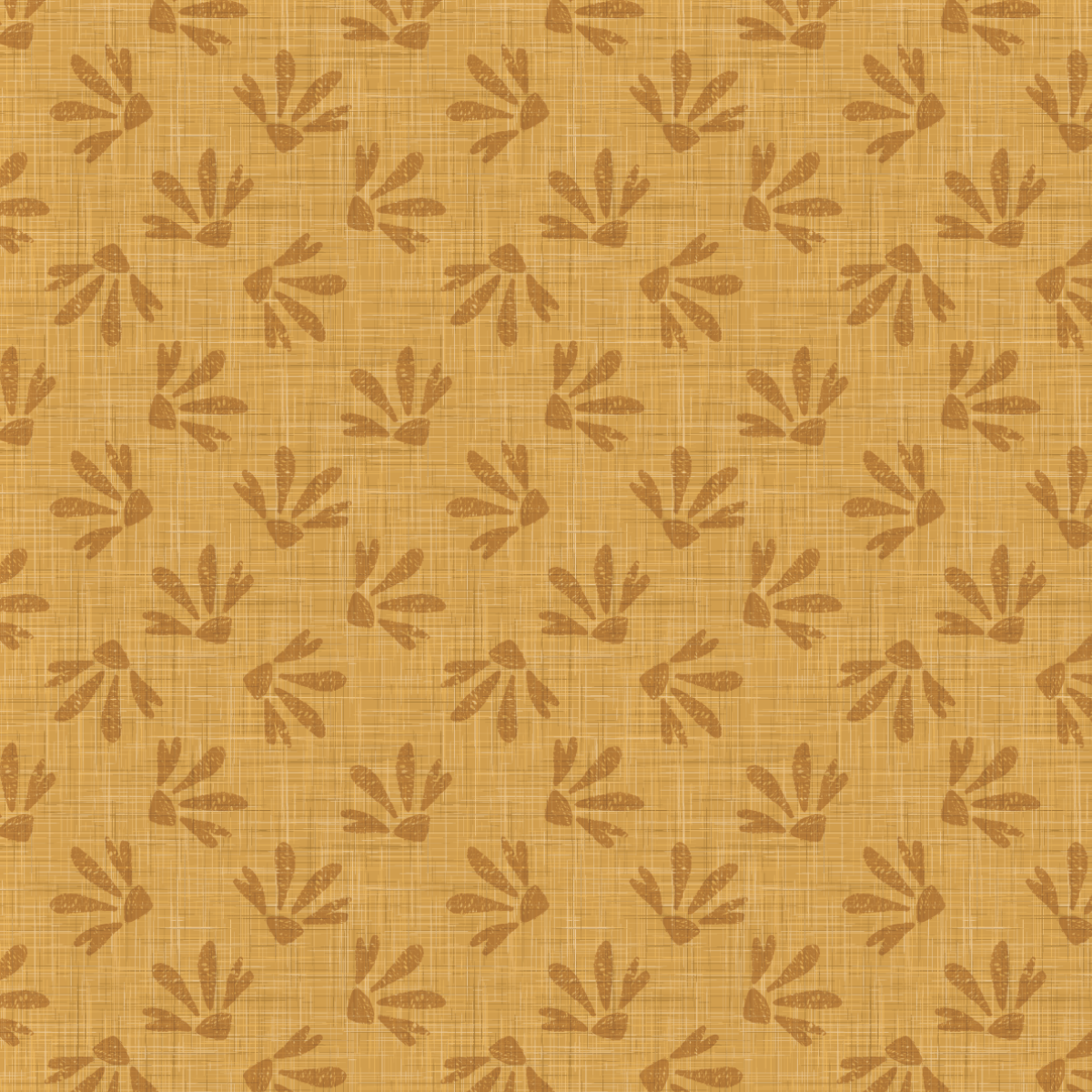 Golden Hour Peel and Stick Wallpaper | Warm Modern Botanical Statement Pattern