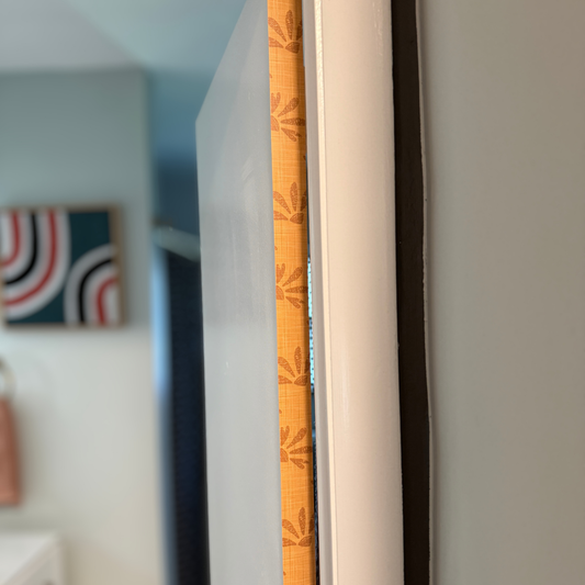 Golden Hour Door Detail Strip | Peel and Stick Door Accent | Warm Botanical Neutral Door Trim