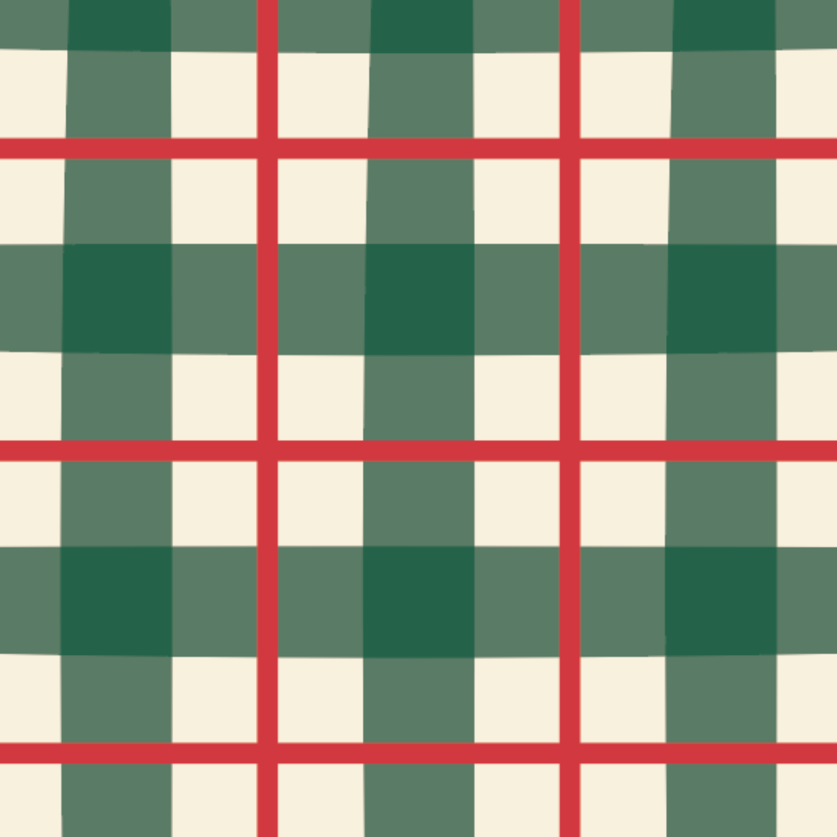 Good Tidings Holiday Door Detail Strip | Peel and Stick Christmas Door Accent | Red Green Plaid Door Trim