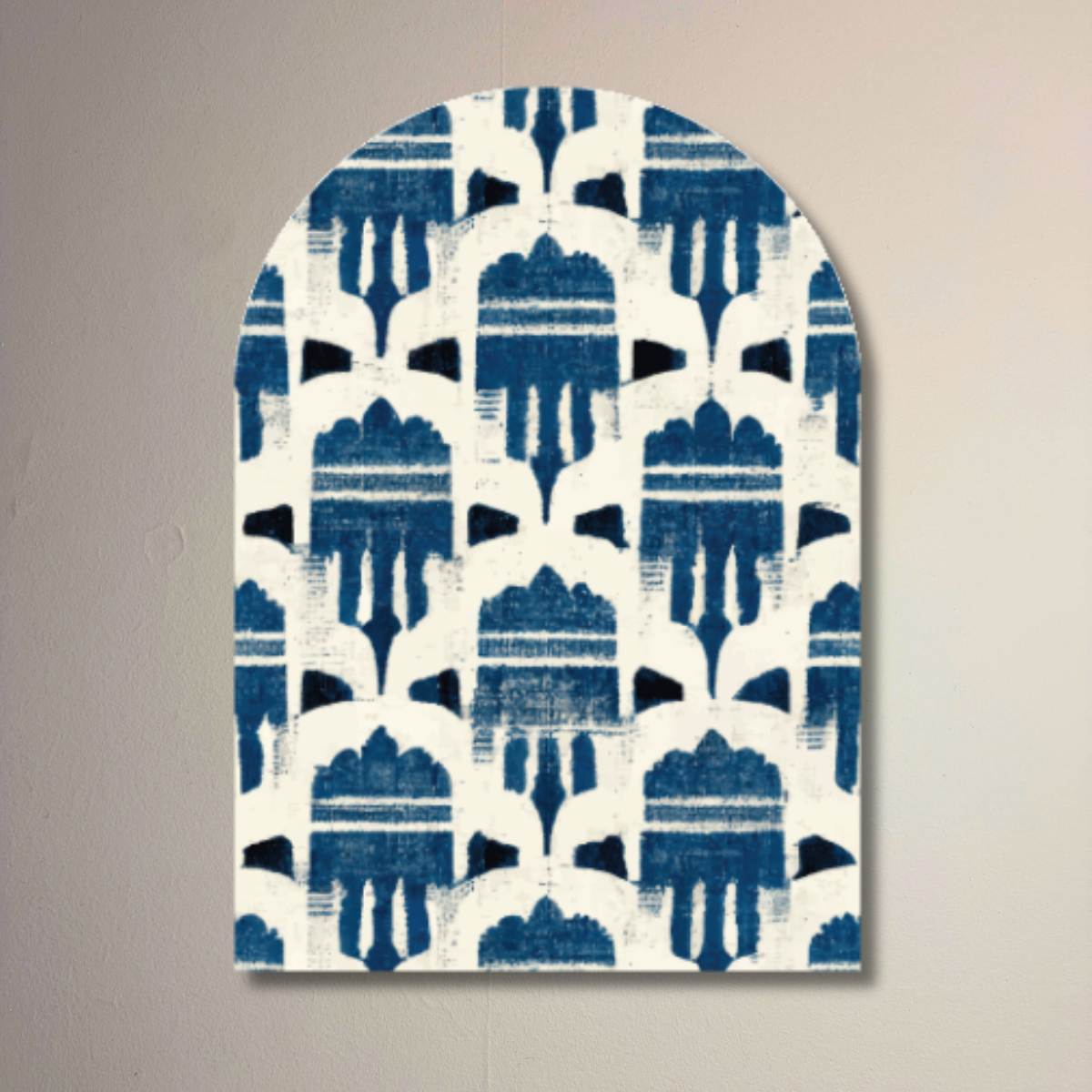 Indigo Atellier Arch Wall Art | Indigo Textile Inspired Decorative Arch Decor