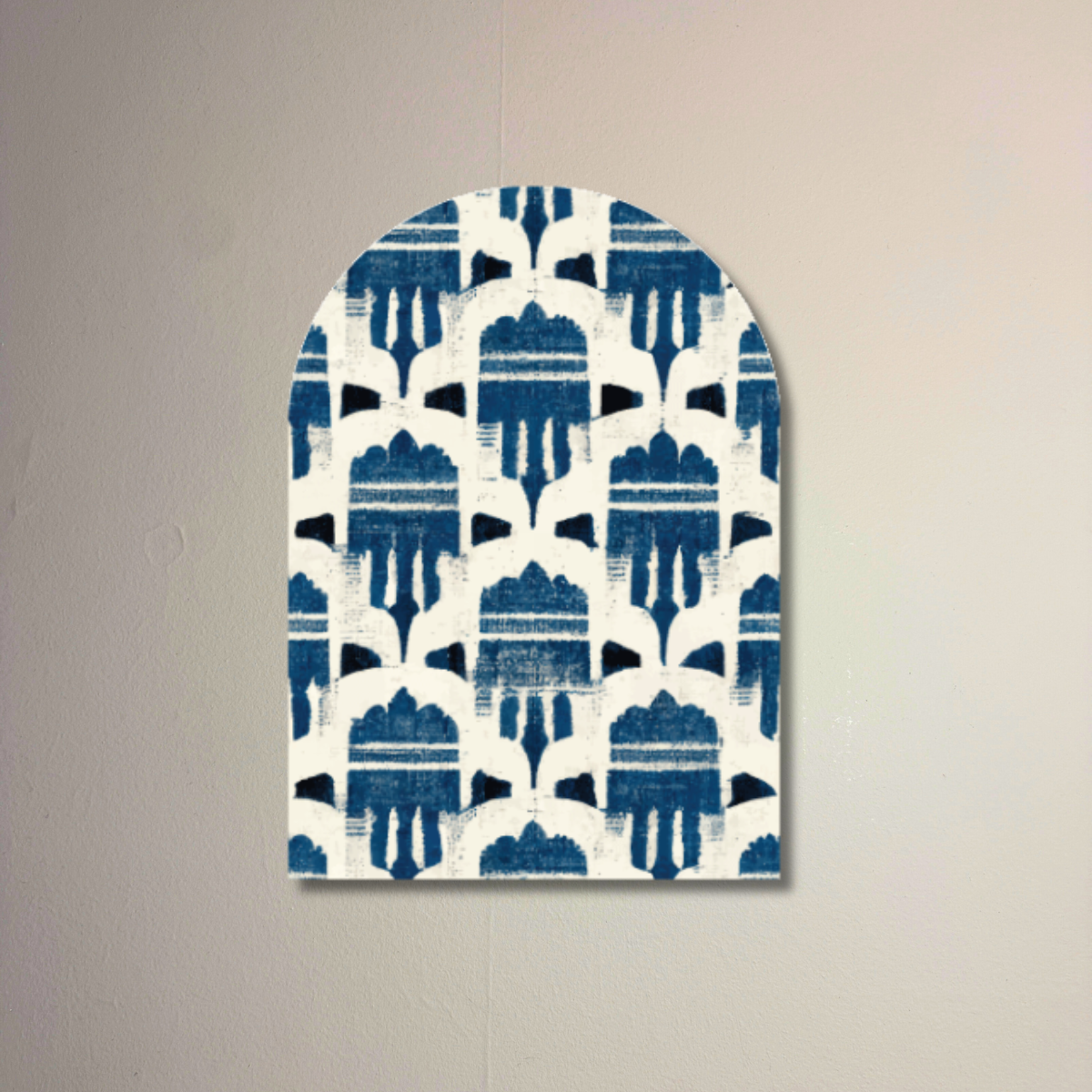 Indigo Atellier Arch Wall Art | Indigo Textile Inspired Decorative Arch Decor
