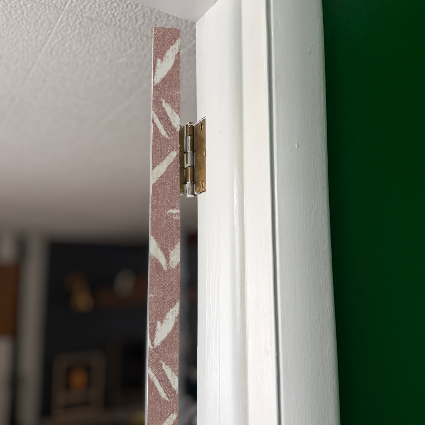 Desert Bloom Door Detail Strip | Peel and Stick Door Accent | Blush Neutral Boho Door Trim