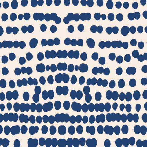 Painted Pebble Door Detail Strip | Peel and Stick Door Accent | Blue Abstract Door Trim